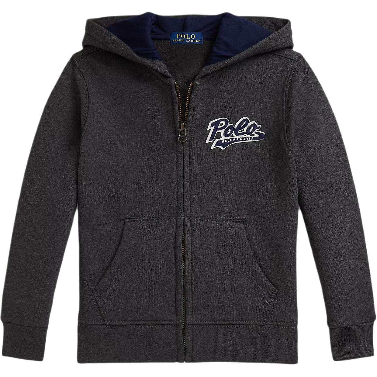 

Детская толстовка для детей от 3 до 7 лет Polo Ralph Lauren, темный серый