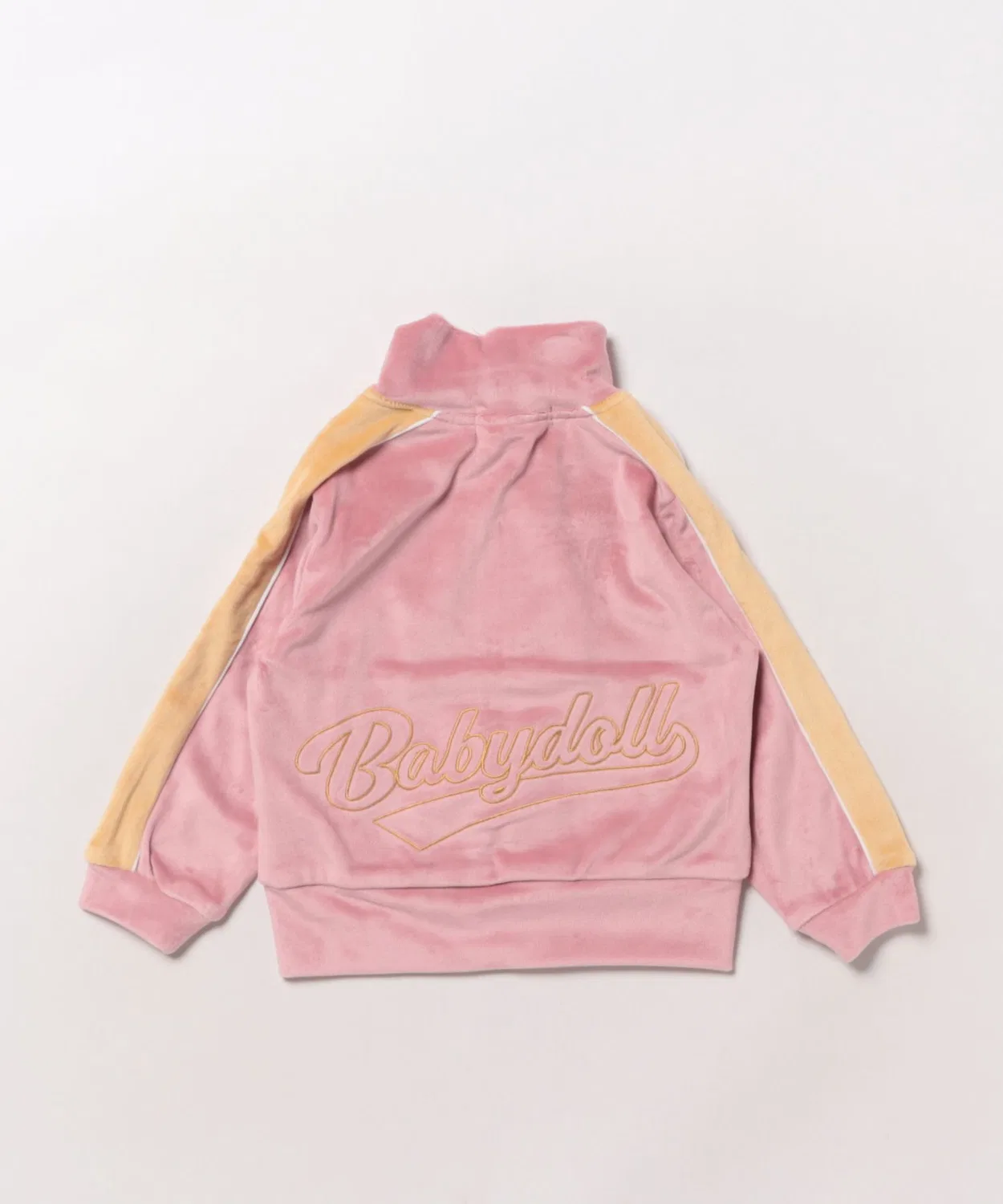Детская куртка из велюра с кантом BABYDOLL, черная — фото 3
