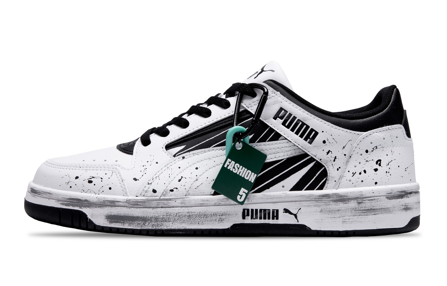 

Кроссовки для скейтбординга Rebound Joy унисекс с низким верхом белого цвета Puma, черный/белый