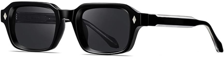 

Мужские солнцезащитные очки в стиле ретро, ​​прямоугольные, роскошные, модные женские панк-очки, защита от ультрафиолета UV400, солнцезащитные очки с заклепками HVTVTLA, Black Grey