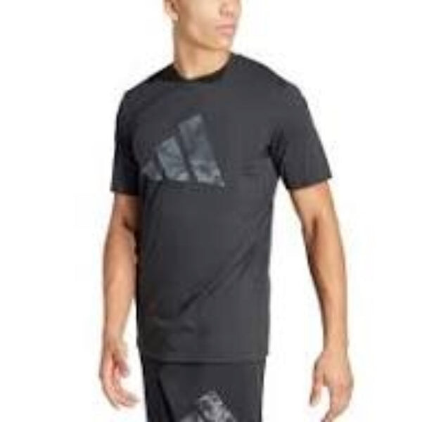 Футболка train essentials сезонные брендовые Футболка love camo размеры Азии Adidas, черный — фото 2