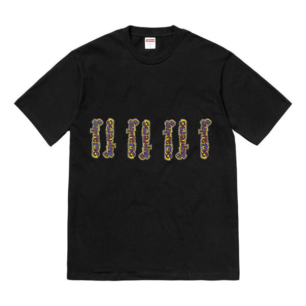 

Футболка ss18 gonz logo tee black logo tee Supreme, черный