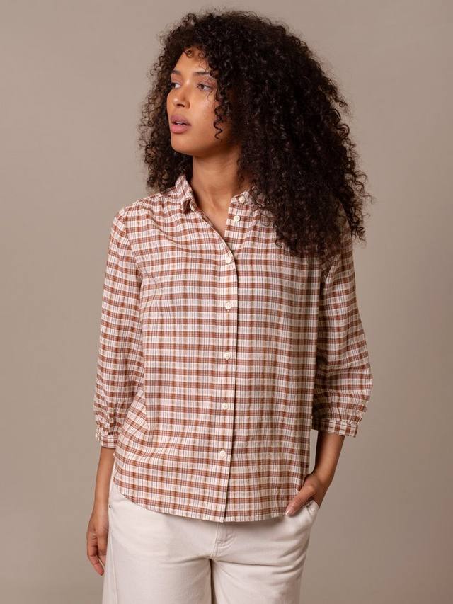 

Блузка из хлопка с воротником питер пэн на пуговицах Celtic & Co.