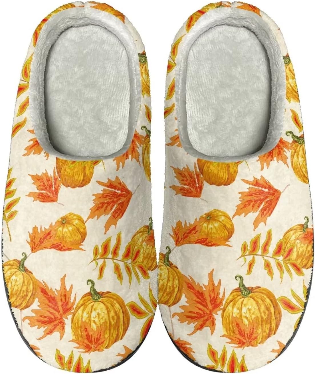 

Теплые тапочки для пары и семьи, осенне-зимняя обувь для дома и общежития, с мягкой подошвой и противоскользящей структурой, для женщин и мужчин Giftpuzz, Pumpkin