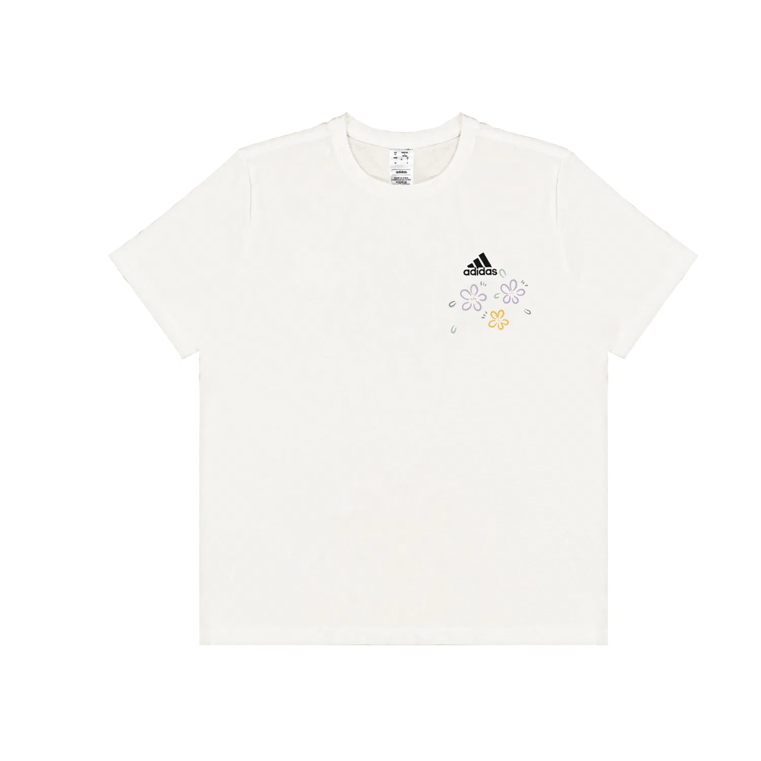 Футболка Adidas Must Haves с логотипом, цвет экрю — фото 3