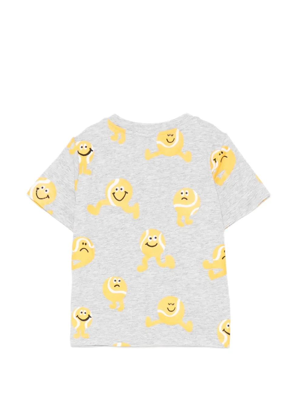 Футболка с теннисным принтом Stella Mccartney Kids, серый — фото 2