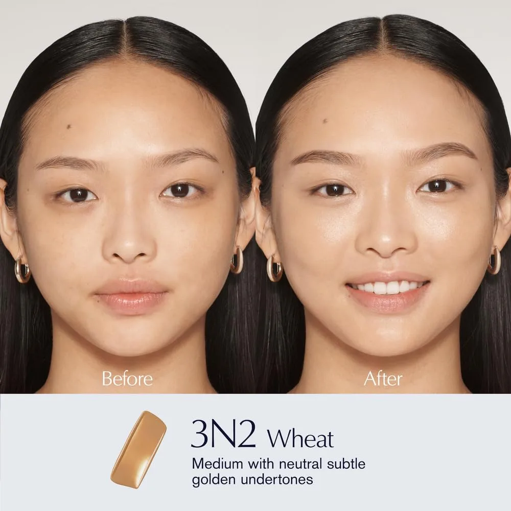 Тональный крем-сыворотка Estée Lauder Futurist Skin Tint Serum Foundation SPF 20 с глицерином | Легкое покрытие, 30 мл, 3N2 Wheat - Medium with neutral subtle golden undertones — фото 4