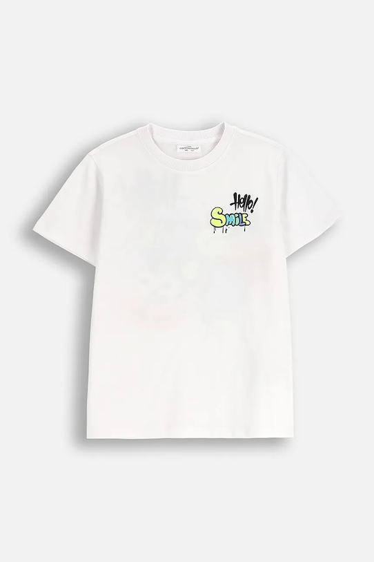 

Детская хлопковая футболка Coccodrillo, белый