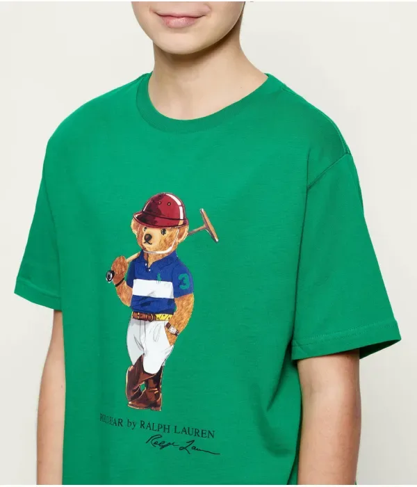 Футболка regular fit Polo Ralph Lauren, зеленый — фото 4