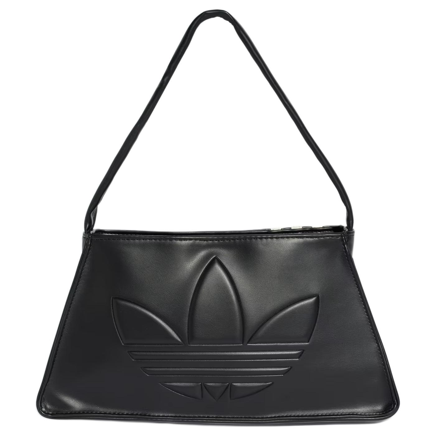 

Adidas Originals Женская черная наплечная сумка Trefoil из полиуретана