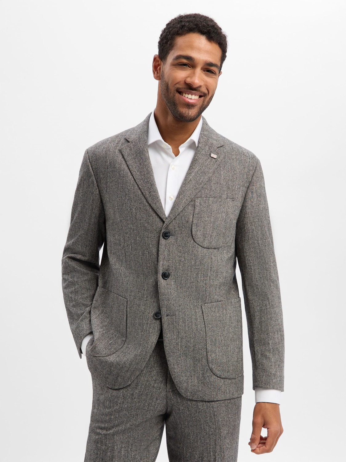 

Finshley & Harding London Пиджак 'Big' в коричневом цвете, комфортный крой