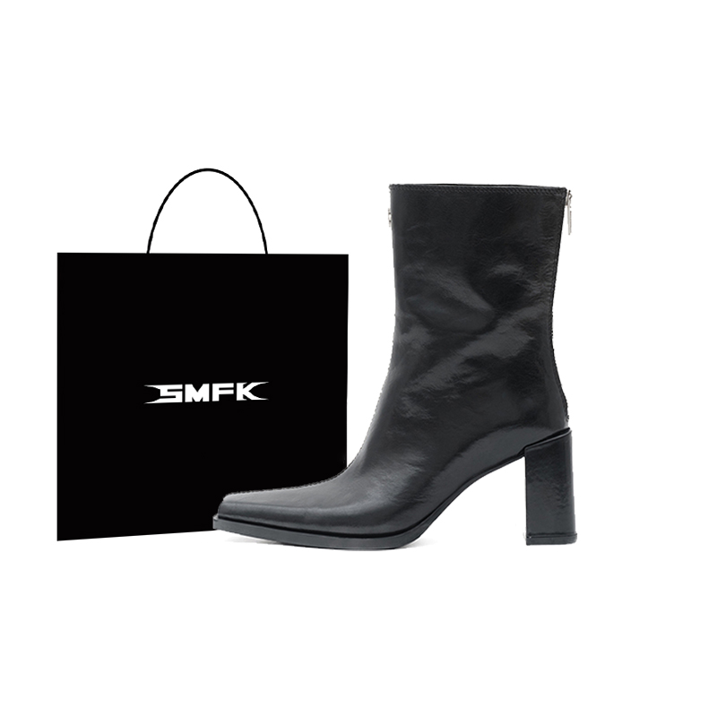 SMFK Ботильоны женские, темно-черные