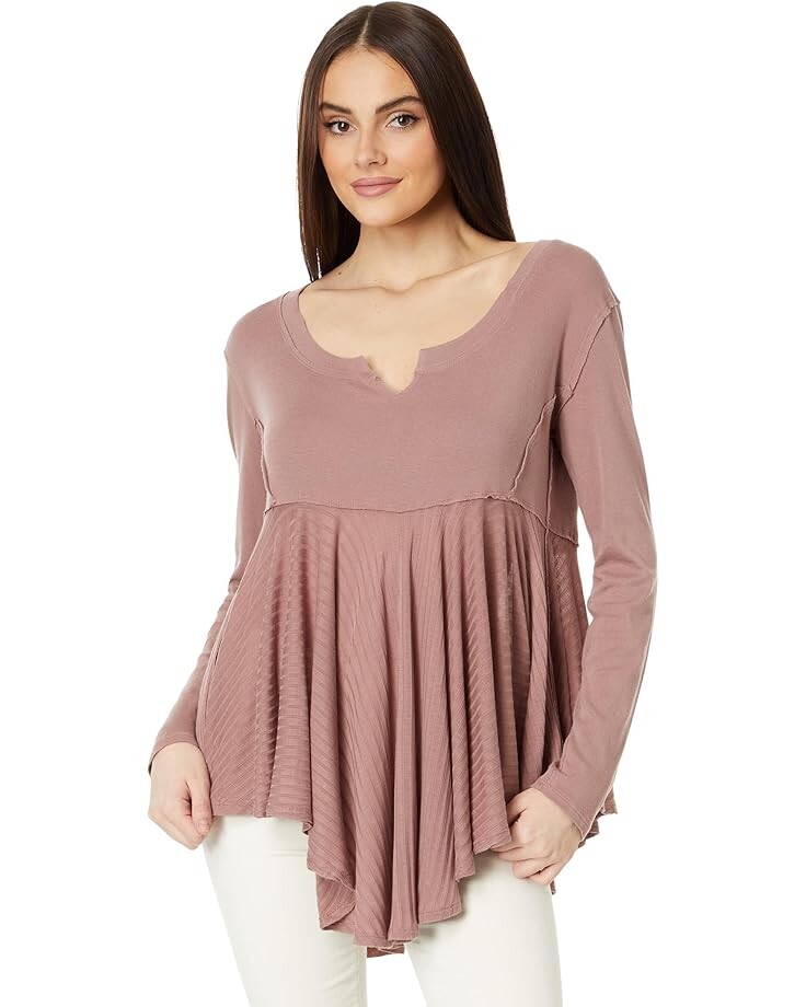 

Рубашка Free People Clover Babydoll, цвет Antique Oak