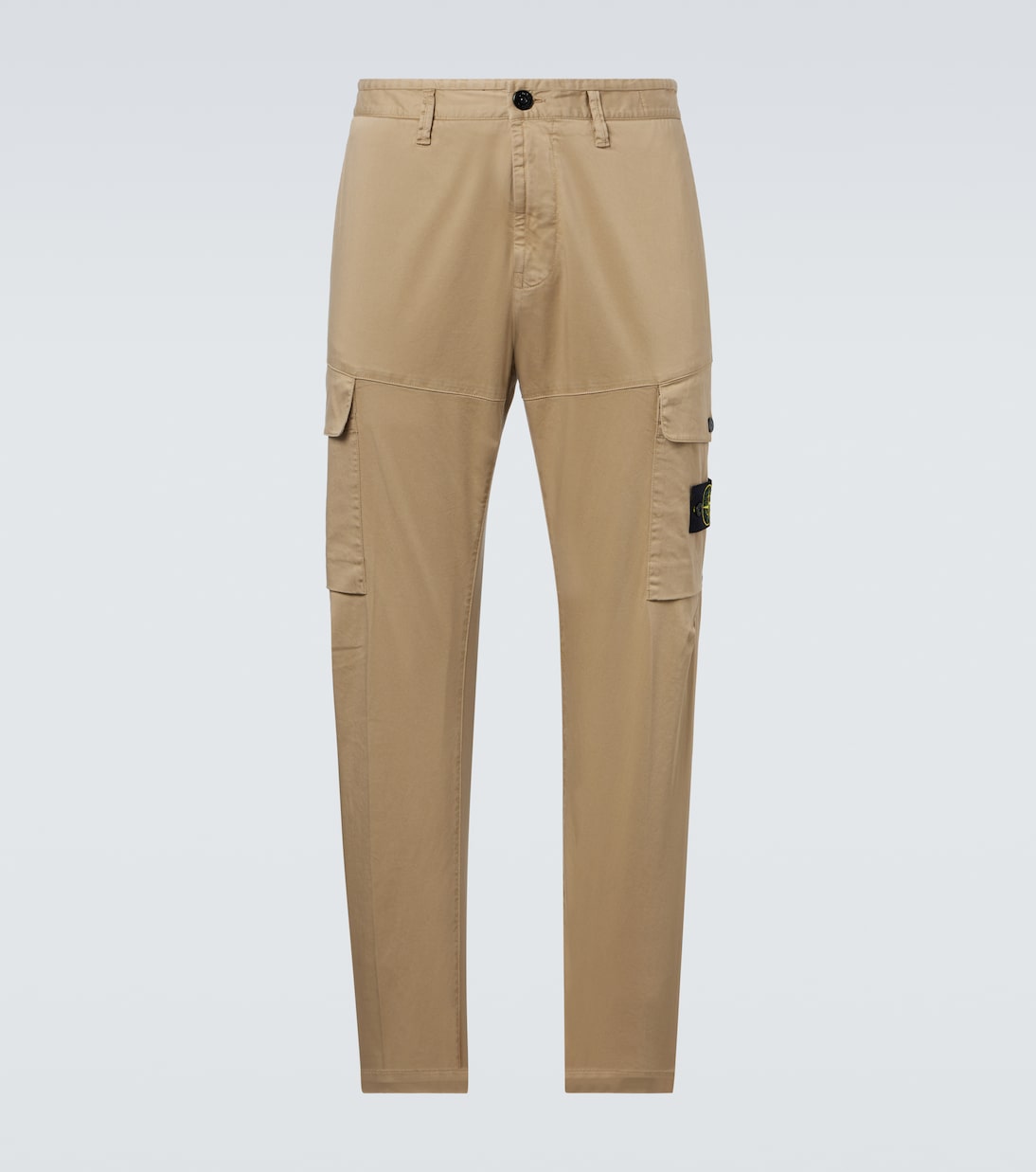 

Логотип хлопковые сатиновые карго-брюки Stone Island, Biscuit
