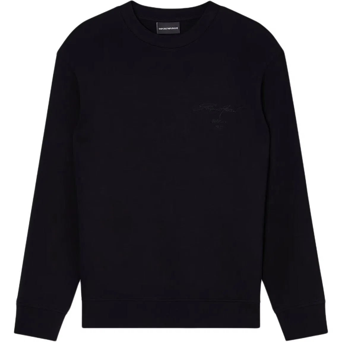 Свитшот с длинным рукавом Emporio Armani черный