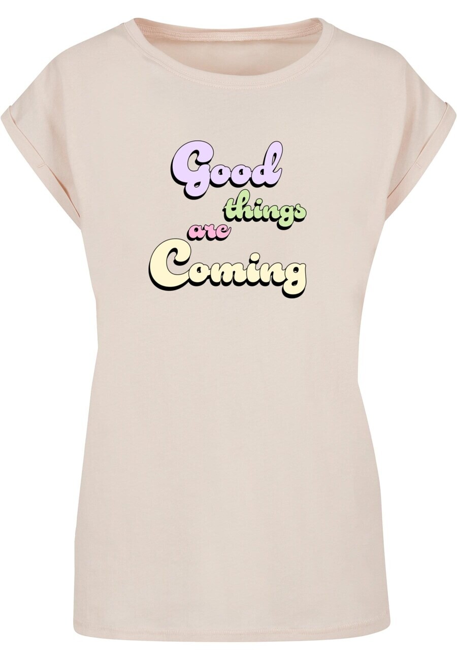 

Футболка Merchcode GOOD THINGS, песочный