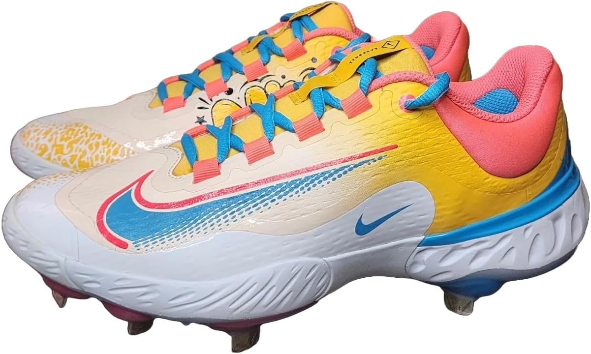 

Elite 4 Huarache Alpha Nike White / Gray - (FD6255-104) by Nike, White/Blue/Orange/Pink