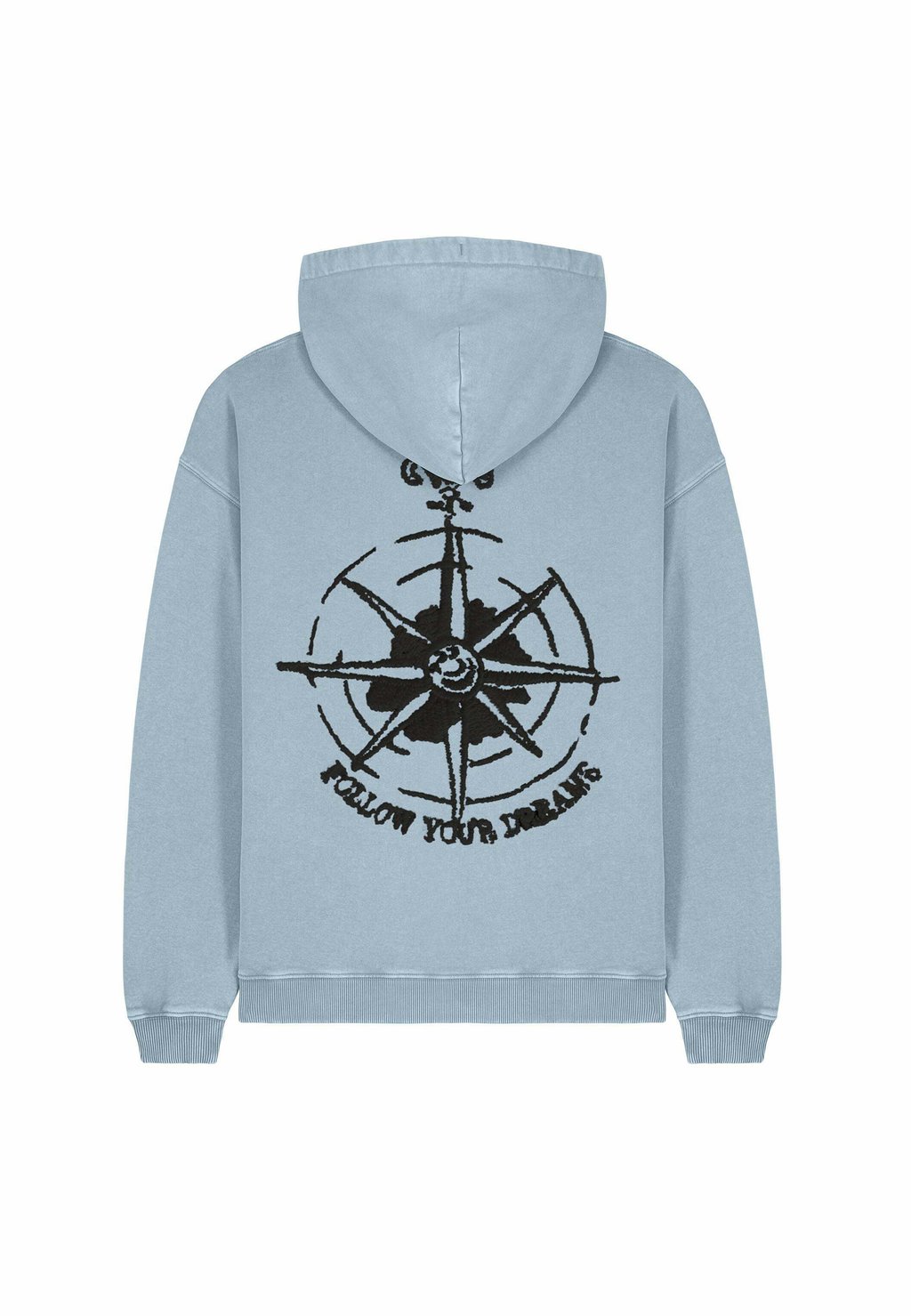 

Толстовка FOLLOW YOUR DREAMS VINTAGE BACK PRINT UNISEX HEAVYWEIGHT - Hoodie Mira Paris, светло-голубой