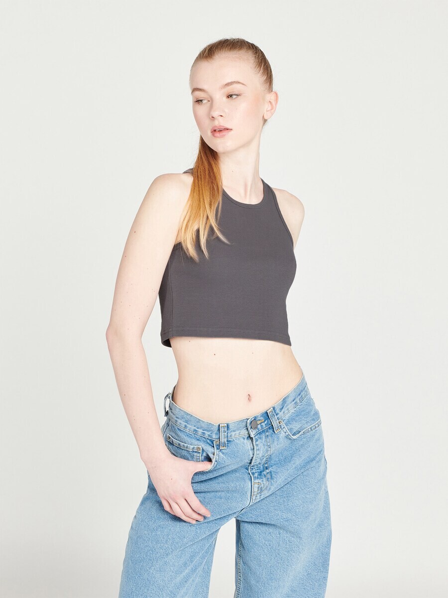

Топ Bless My Demons Exclusive For About You FLORAL TOP, серый