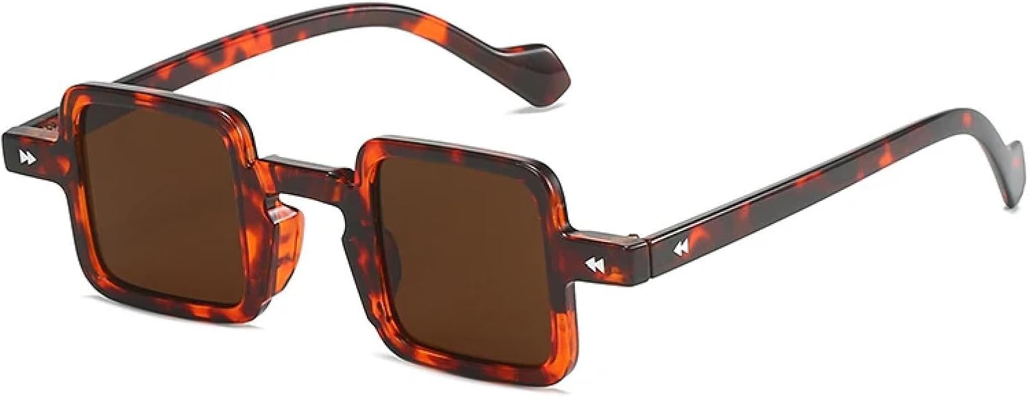 

Солнцезащитные очки с защитой от УФ-излучения UV400 для женщин и мужчин | Маленькие прозрачные линзы конфетных цветов с градиентом | для занятий спортом на открытом воздухе DSVIGF, Leopard Tea