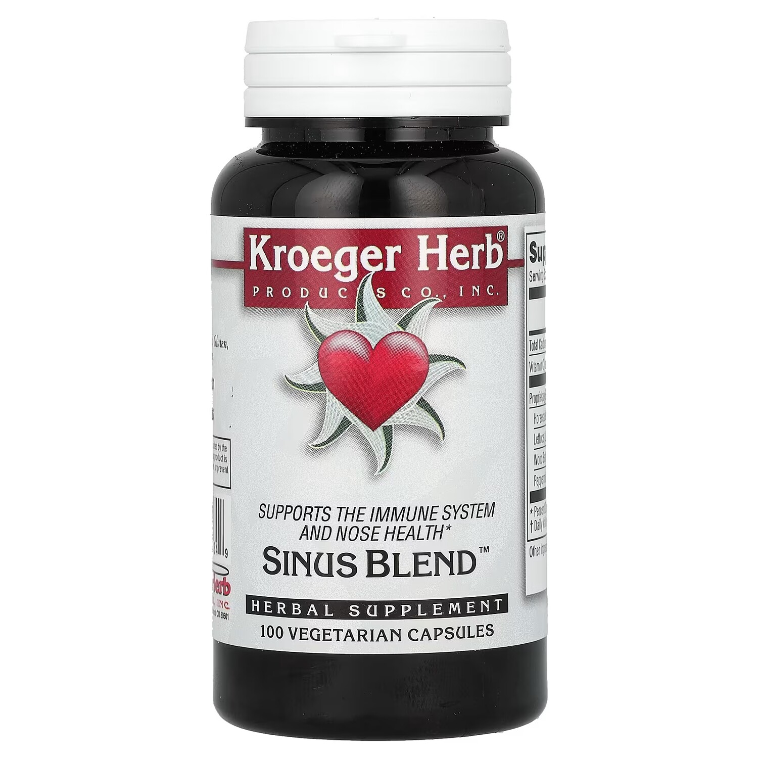 

Растительная добавка Kroeger Herb Co Sinus Blend, 100 капсул