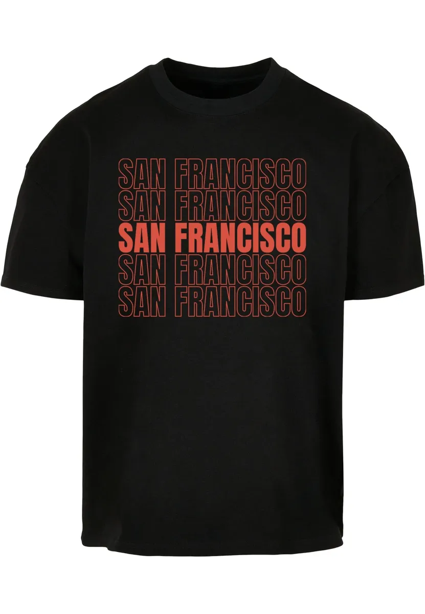 

Футболка Merchcode "Мужская футболка из сверхтяжелого хлопка Merchcode San Francisco ", черный