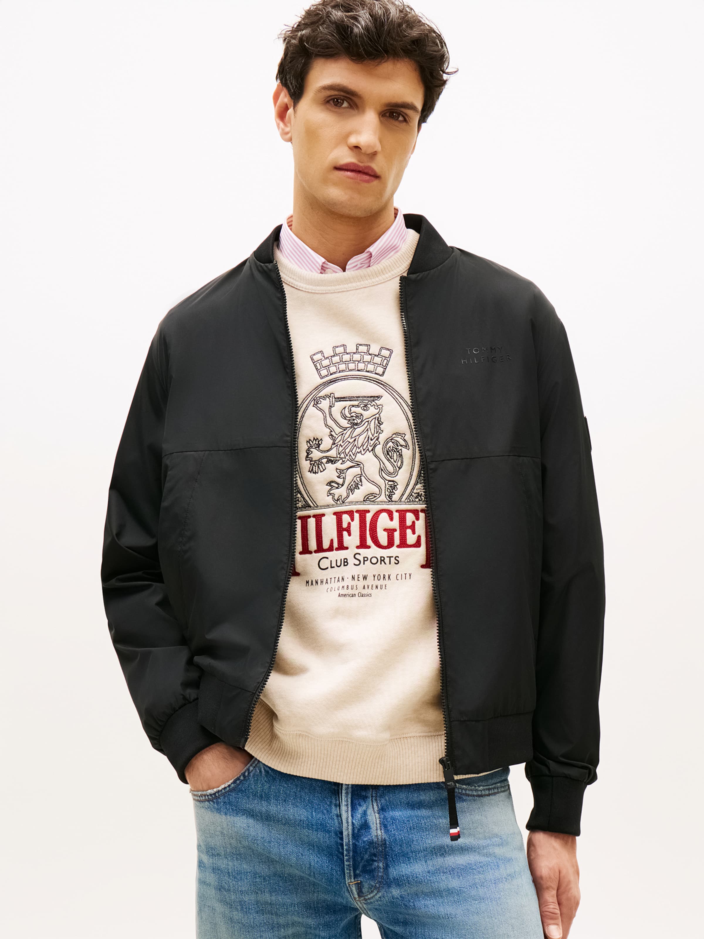 TOMMY HILFIGER Куртка для межсезонья в черном цвете — фото 3