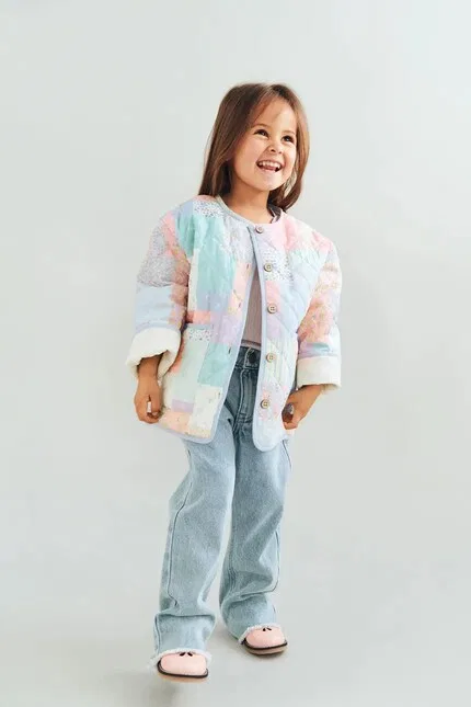 Джинсы детские из органического хлопка Wheat, синий