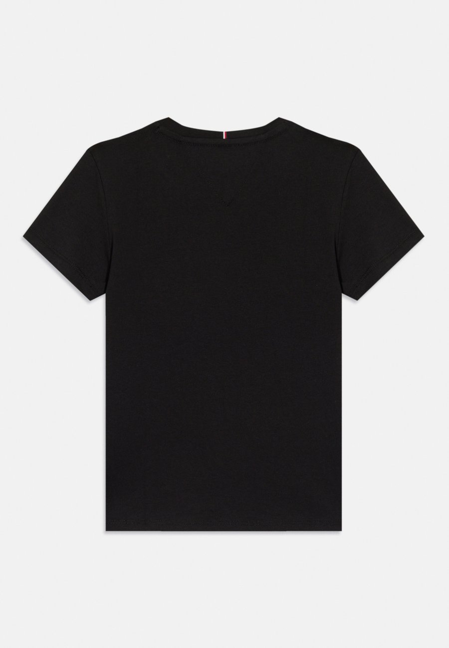 Футболка Tommy Hilfiger METALLIC LOGO SLIM CREW NECK T-SHIRT, Black — фото 2