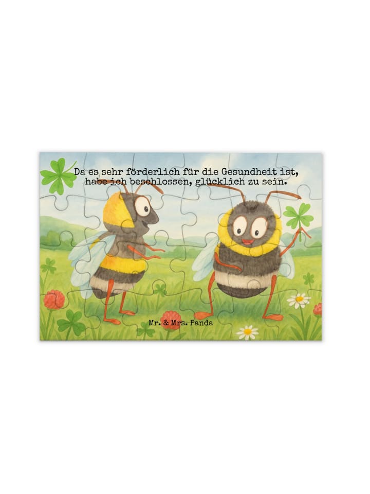 

Mr. & Mrs. Panda Головоломка «Шмель и клевер» с надписью, выполненной белым цветом