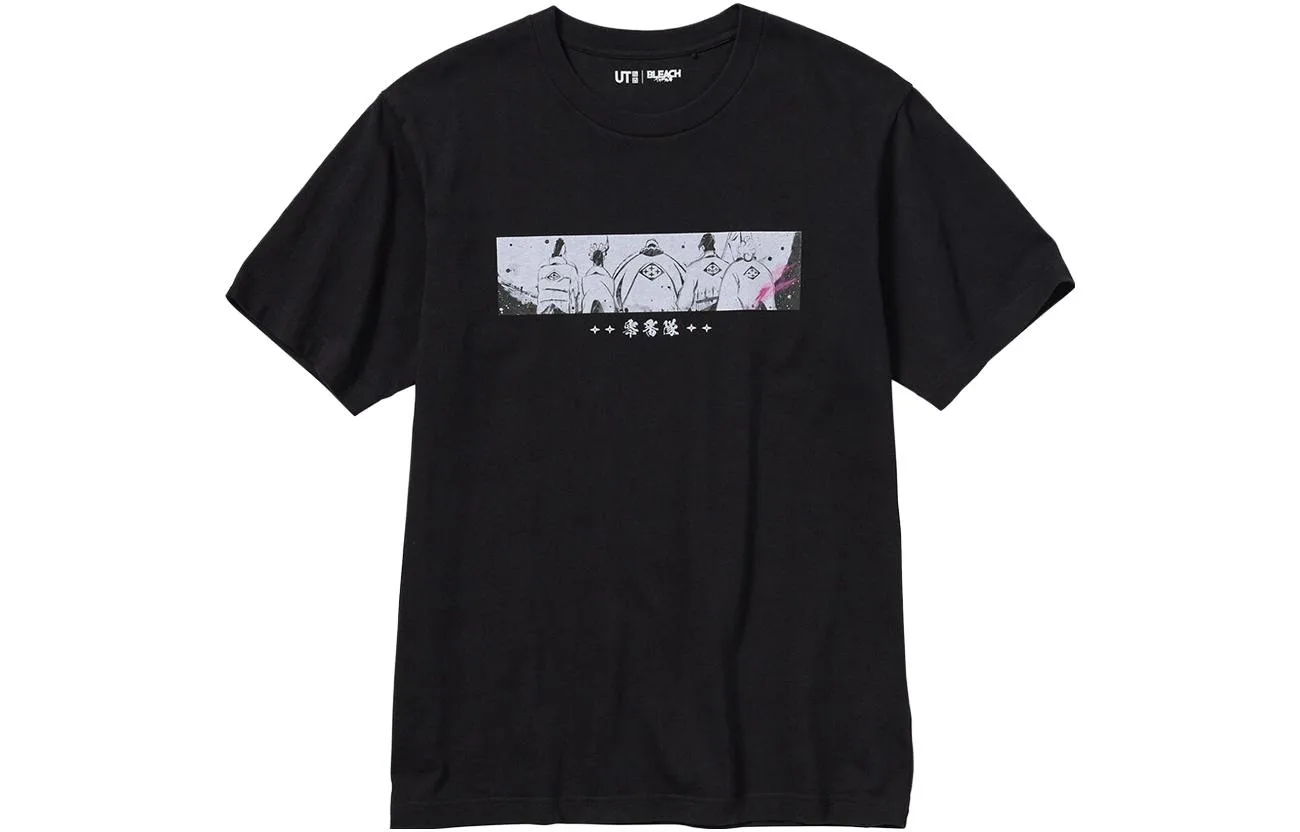 UNIQLO Футболка BLEACH унисекс черная