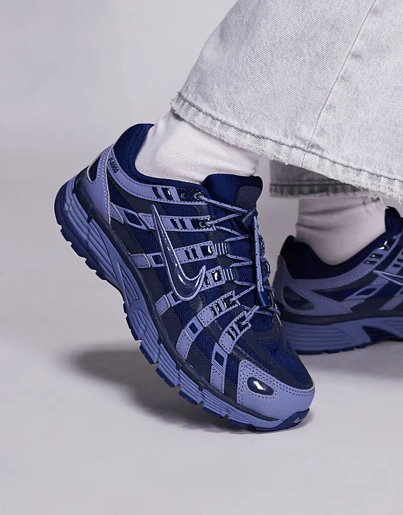 Кроссовки Nike P-6000 Utility темно-синего цвета — фото 3