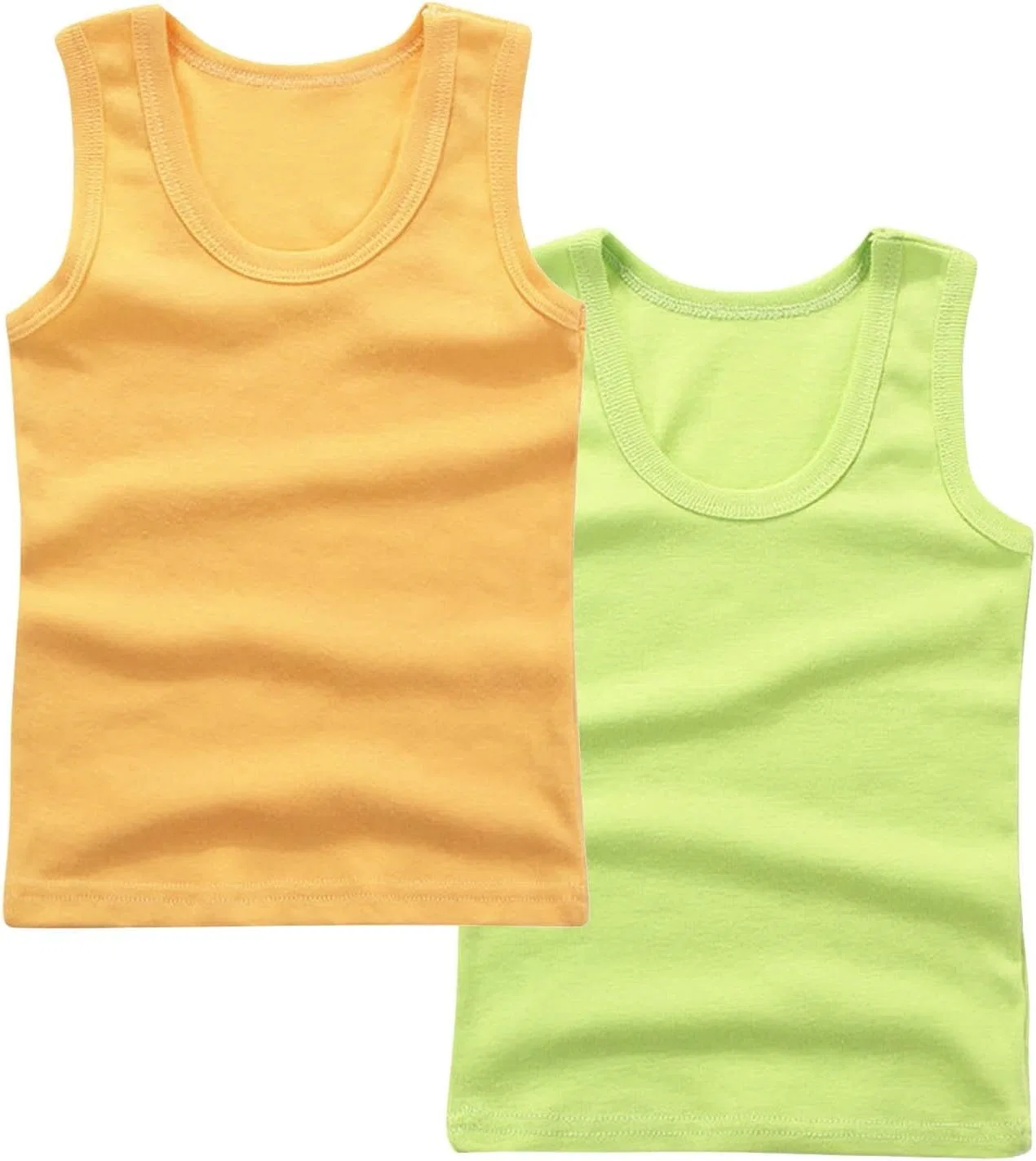 Детский топ без рукавов, хлопок, 2 шт., Mint Green