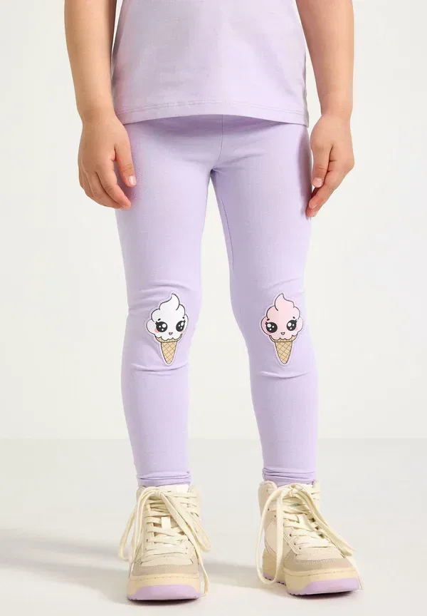 Леггинсы Lindex kneepatch icecream leggings trousers, светло-сиреневый — фото 2
