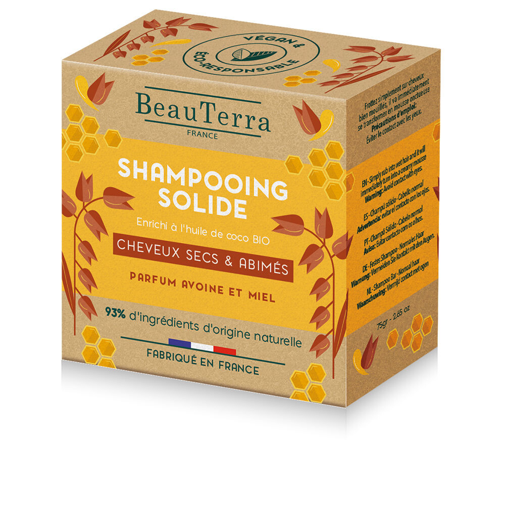 

Твердый шампунь Solide Champú De Avena Y Miel Beauterra, 75 гр