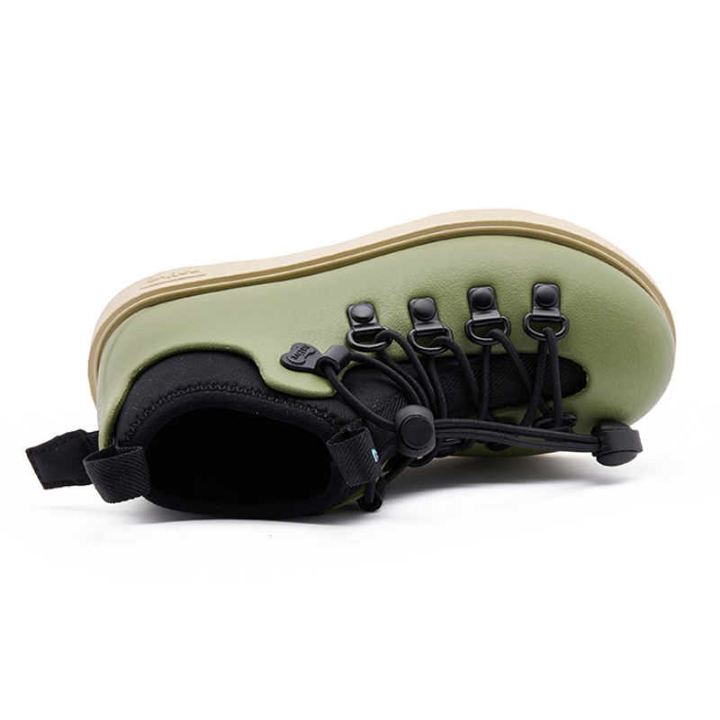 Детские кожаные ботинки Fitzsimmons Kids Native Shoes, серый/красный — фото 4