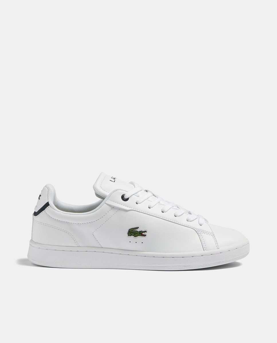 

Мужские кроссовки Carnaby Pro BL из кожи в тон Lacoste, белый