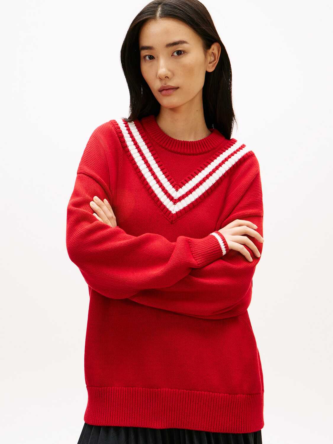 TOMMY HILFIGER Свитер красного цвета — фото 2