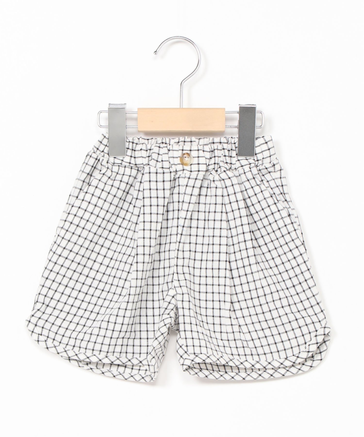 Брюки Checked Gala Shorts Si・Shu・Non, white — фото 3