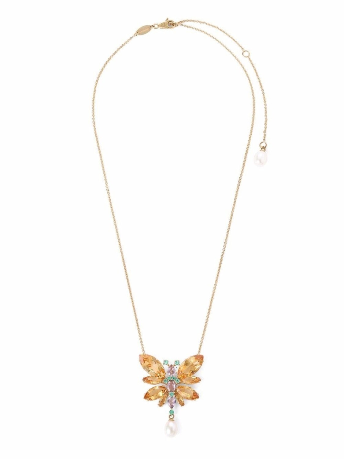 Колье из желтого золота с камнями Dolce & Gabbana, золотой — фото 2