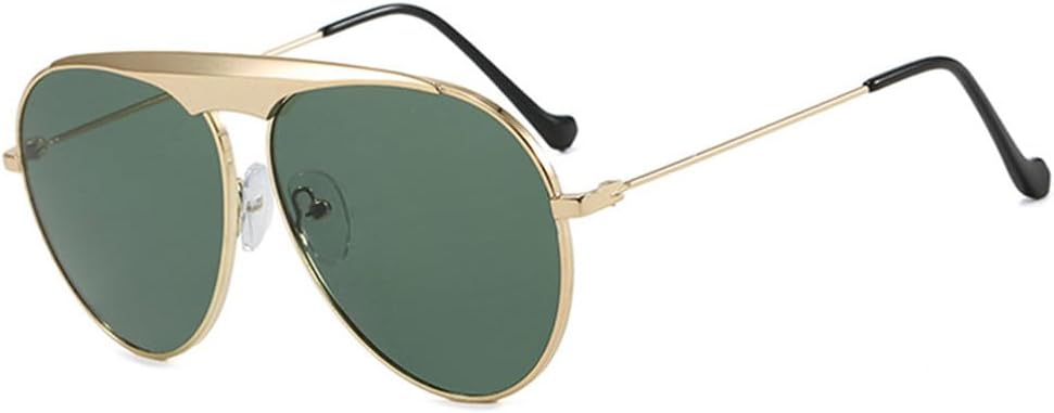 

Солнцезащитные очки UV400 — увеличенного размера, градиентный металлический цвет, для женщин и мужчин, для бега и занятий спортом на открытом воздухе UYPTK, Gold Green