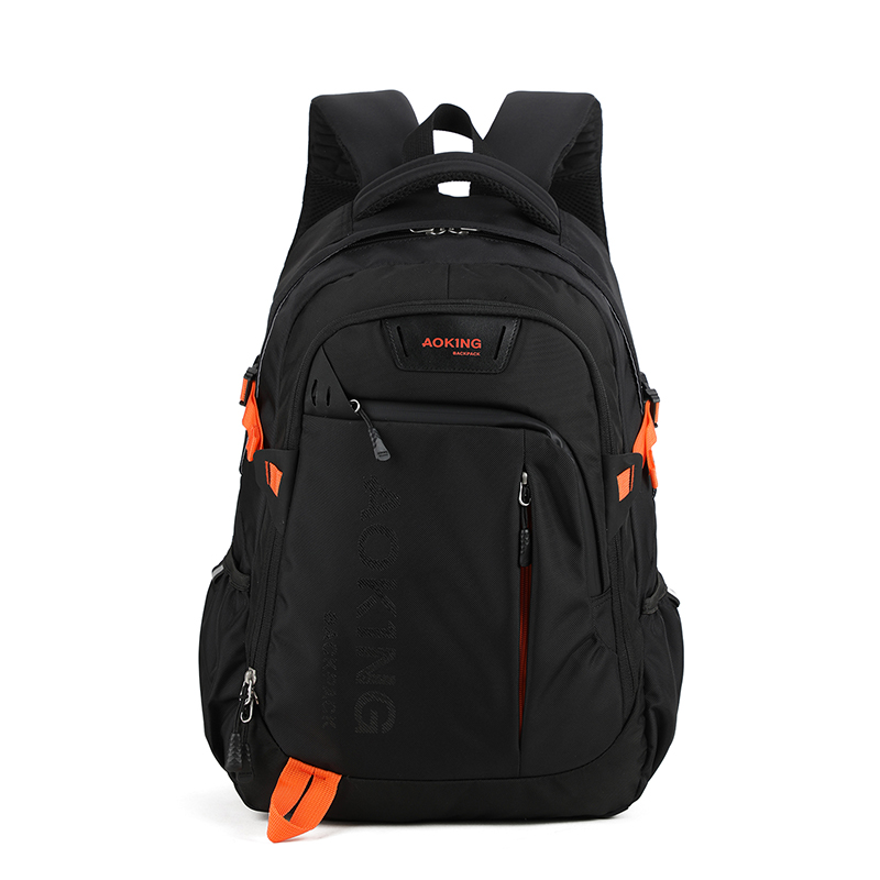 

AOKING Большой унисекс рюкзак разноцветный, Black & Orange