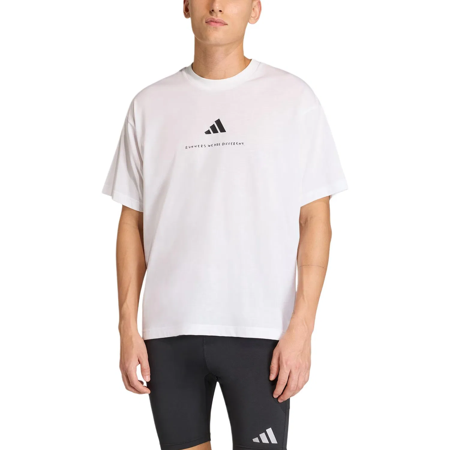 Футболка беговая WE ARE DIFFERENT унисекс Adidas, White — фото 3