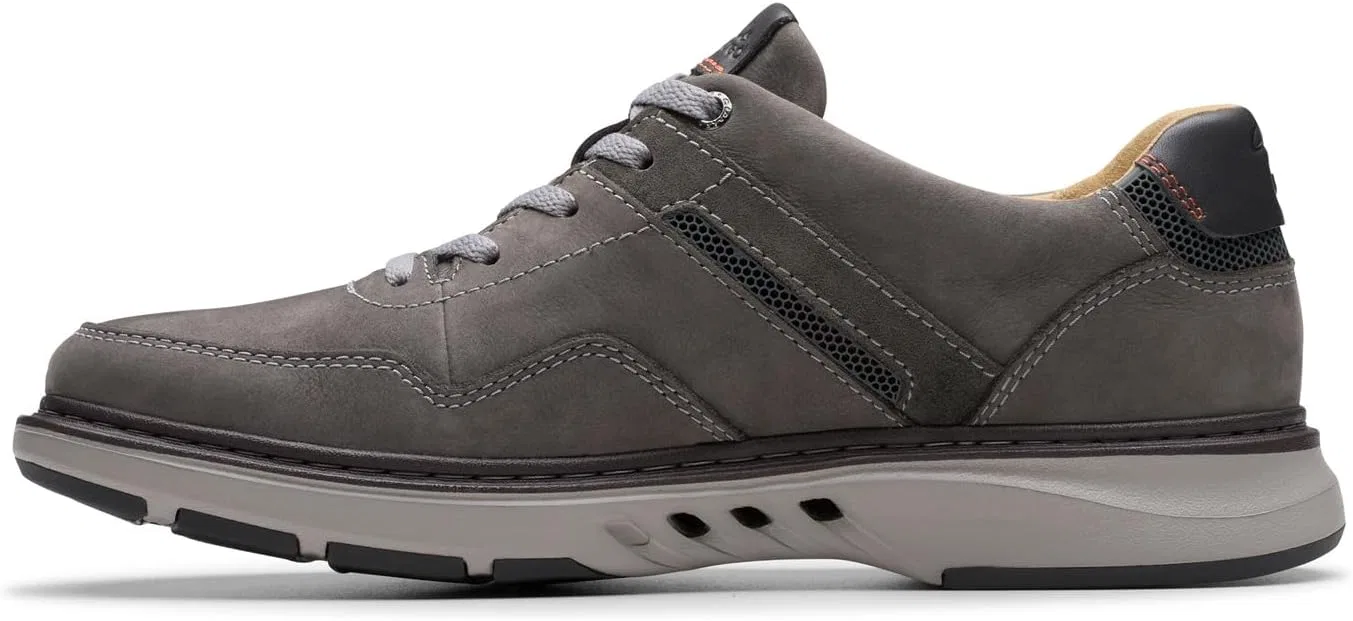 Туфли Clarks - - Un Briley Vibe Men's Shoes, Nubuck Leather Dark Grey