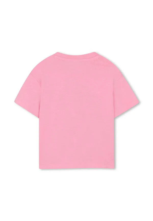 Футболка с принтом «корота» Kenzo Kids, Deep Pink — фото 2