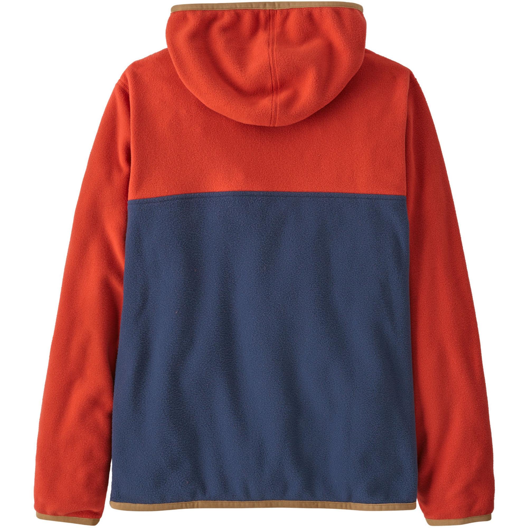 Детская флисовая куртка Micro D SnapT Patagonia, New Navy/Madder Red — фото 2