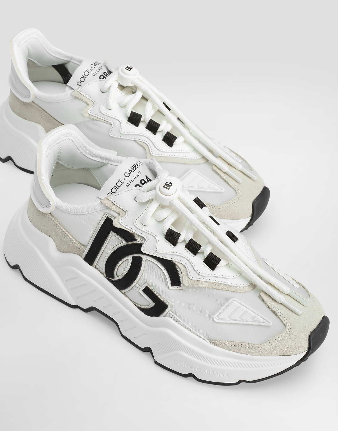 Кроссовки daymaster из комбинированных материалов Dolce & Gabbana, белый — фото 4