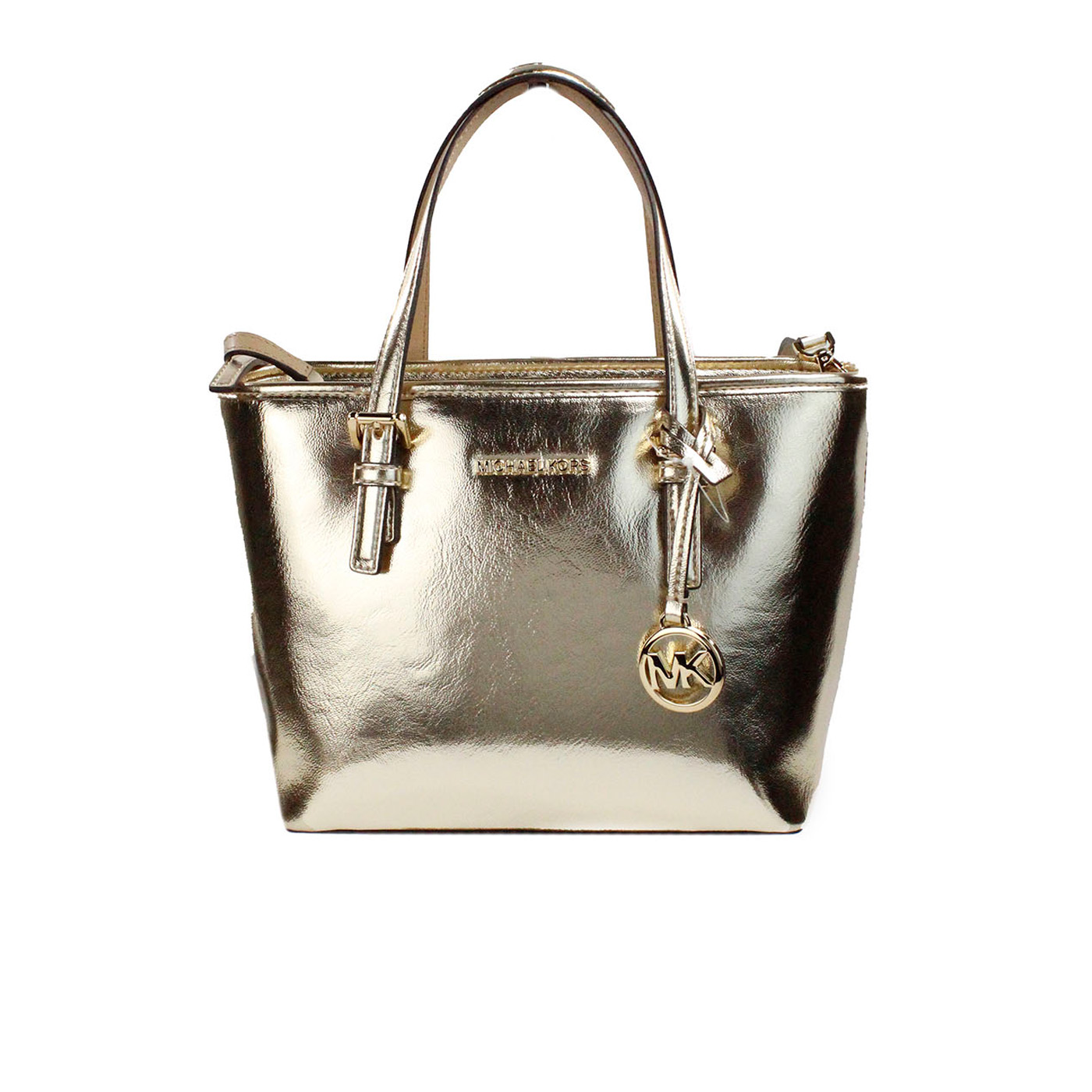 

Jet Set Pale Gold Metallic XS Carryall Top Сумка-тоут Кошелек Michael Kors