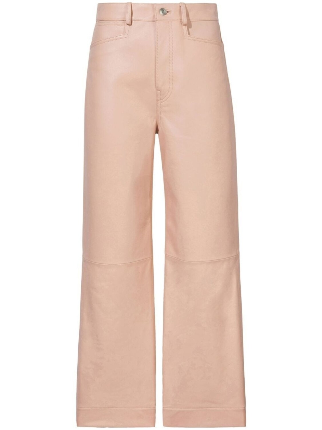 

Proenza Schouler White Label укороченные кожаные брюки, розовый