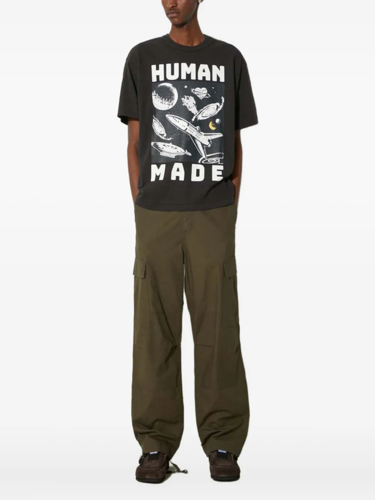 

Футболка с графическим принтом Human Made, черный
